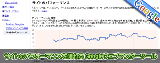 サイトのパフォーマンスを測れる Googleウェブマスターツール サイトのパフォーマンスを測れる Googleウェブマスターツール