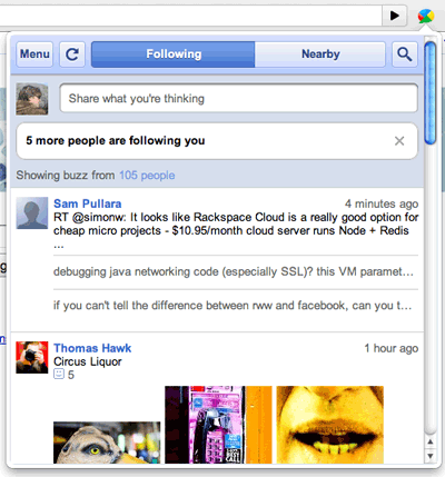 Google Buzz Mobilizer