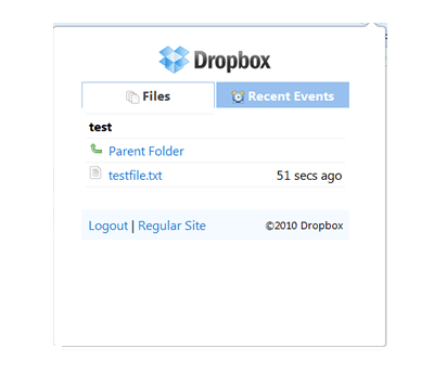 Dropbox 拡張機能