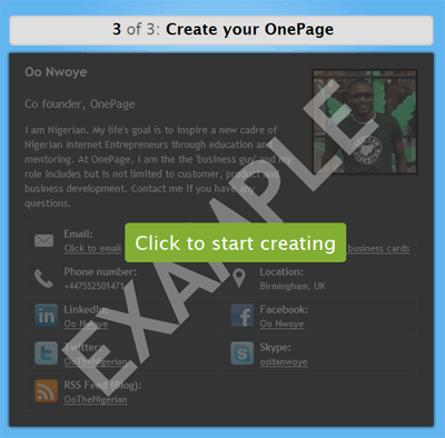 OnePage5 設定開始