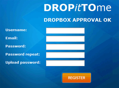 dropitto-me6 アカウント作成画面