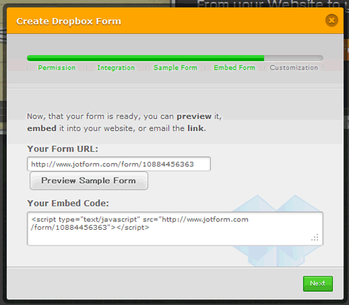 dropbox-form8 連携作業終了