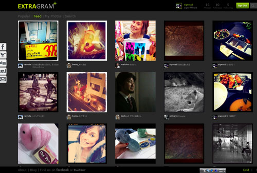 extragram12 グリッド表示