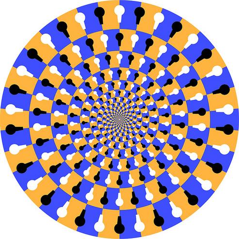 目の錯覚で回る画像ラスト