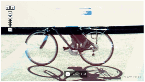 Google Maps street view ゴーストチャリンコライダー