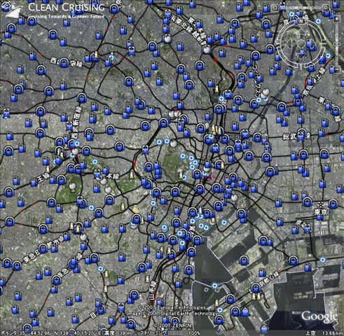 Google EarthにもGoogle Mapsとほぼ同時にGoogleトランジットが追加