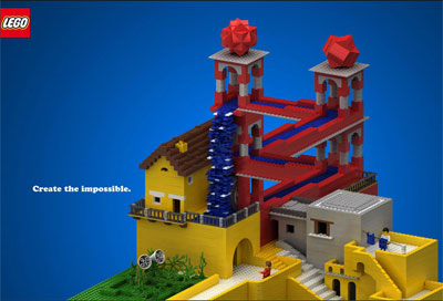 Legoのウォーターフォール