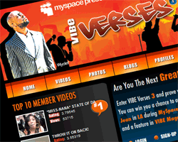 Myspaceのバイラルコンテスト オンライン ラップバトル「Vibe Verses3」