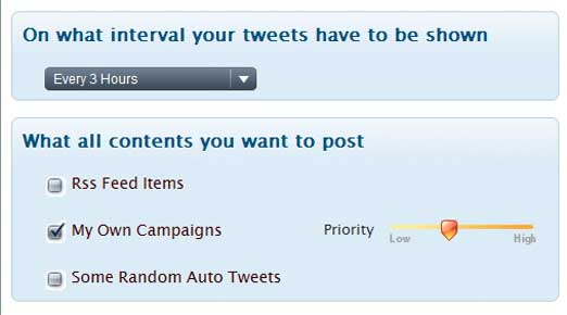 TwitRobot 自動投稿の頻度設定