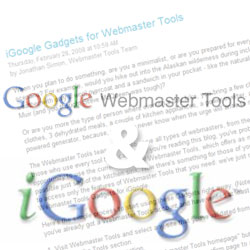 GoogleウェブマスターツールをiGoogleに表示