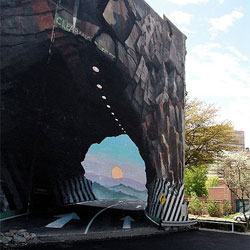 目の錯覚壁画アートいろいろ
