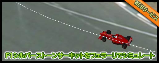 F1シルバーストーンサーキットをフェラーリでシミュレート