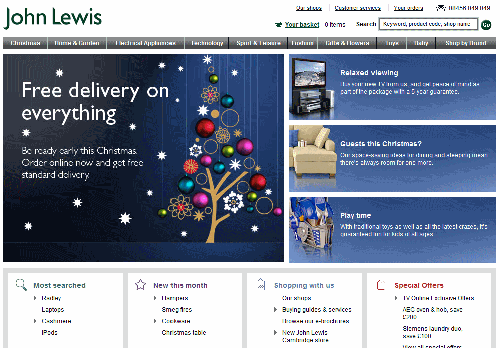 John Lewisのサイト