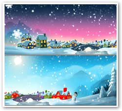 iGoogleの隠しテーマ、Holiday Village