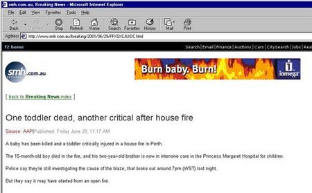 火事で人がなくなっているのにパロってる。