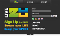 livezuuで自分のブログやTwitter,Tumblr,YouTube,Flickrをまとめて紹介