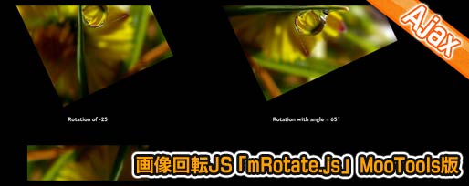 画像回転JS 「mRotate.js」  MooTools版